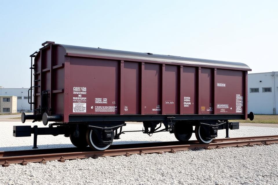 完全に復元されたトラ70000形有蓋貨車